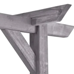 vidaXL Pergola - - Imprägnad furu - Grå - 200x40x205 cm - Motståndskraftig mot röta