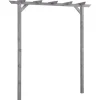 vidaXL Pergola grå 200x40x205 cm impregnerad furu