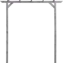 vidaXL Pergola grå 200x40x205 cm impregnerad furu