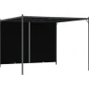 vidaXL Pergola med infällbart tak 3x3 m antracit