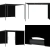 Best Pergola med infällbart tak 3x3 m antracit - Pergola - Pergolor - Home & Living Valvbågar, Spaljéer, Bersåer & Pergolor