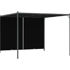 Best Pergola med infällbart tak 3x3 m antracit - Pergola - Pergolor - Home & Living Valvbågar, Spaljéer, Bersåer & Pergolor