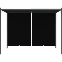 Best Pergola med infällbart tak 3x3 m antracit - Pergola - Pergolor - Home & Living Valvbågar, Spaljéer, Bersåer & Pergolor