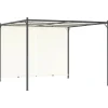 vidaXL Pergola med justerbart tak gräddvit 3x3 m stål