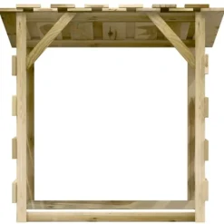 Discount Pergola med tak 3 delar 100x90x100 cm impregnerad furu Valvbågar, Spaljéer, Bersåer & Pergolor