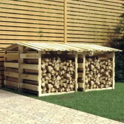 vidaXL Pergola med tak 4 delar 100x90x100 cm impregnerad furu