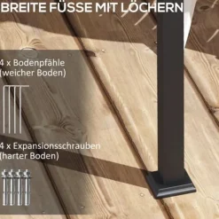 Sale Pergola, 297x297x200 cm, Krämfärgad Valvbågar, Spaljéer, Bersåer & Pergolor