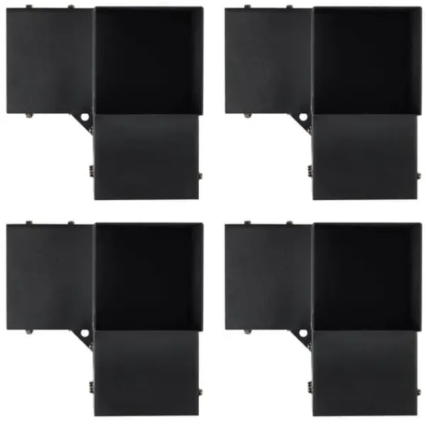 Pergolafäste Kit 152x152mm, 4st 3-vägs Heavy Duty Hörnfästen för DIY, enkel installation för pergola och uteplats.
