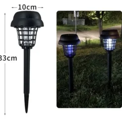 Pest Killer, Solar Mosquito Killer Lamp, LED-ljus för trädgårdsgräsmatta, utomhusbelysning, Mosquito Killer Trap - Myggdödare Skadedjursfällor