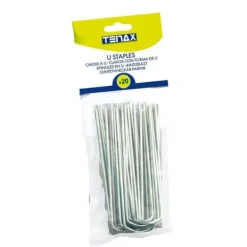 Hot Picchetti à U - TENAX - 20 stycken - 15 cm - Fäste för trädgård - Praktisk och hållbar Markduk & Fiberduk