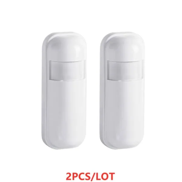 PIR Rörelsesensor, Trådlös 433MHz, Kompatibel med Larm System,2PCS