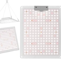 Plant Growth Grow Lamp Full Spectrum 30 x 24 cm 234 LED 110 W Silver