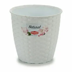 Planter Stefanplast White Plastic 14 x 13 x 14 cm (12 Units)