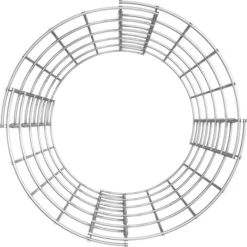 Planteringsgabion 3 st upphöjd rund galvaniserat stål Ø30x50 cm - Gabion - Gabioner - Home & Living
