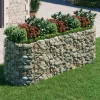 Best Planteringsgabion galvaniserat järn 300x100x100 cm Planteringsbänkar