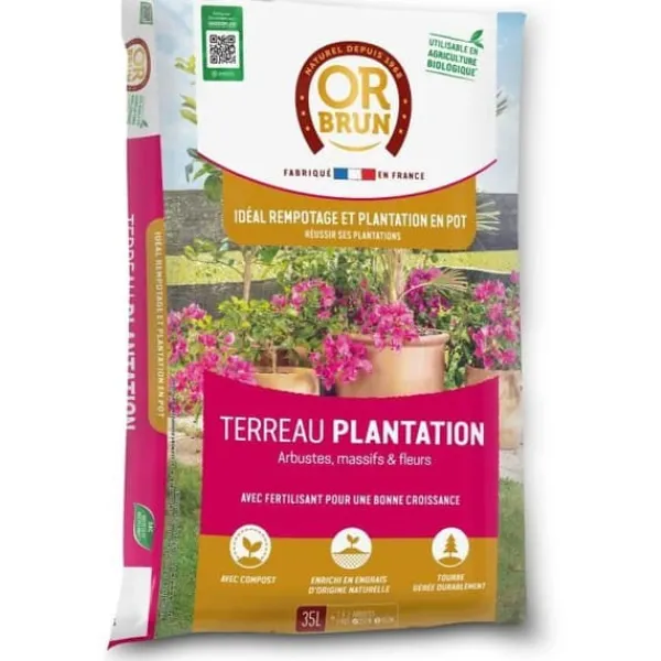Planteringsjord - ELLER BRUNT - OBRTPLAN35N - 35 L Jord & Sand