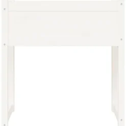 Sale Planteringslåda i massivt furu - Stabil och dekorativ | Färg: Vit | Storlek: 78x40x81 cm Planteringsbänkar