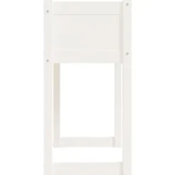 Sale Planteringslåda i massivt furu - Stabil och dekorativ | Färg: Vit | Storlek: 78x40x81 cm Planteringsbänkar