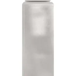 Planteringslåda i rostfritt stål för utomhusbruk - 2 st | Storlek: 24x24x55 cm | Färg: Silver