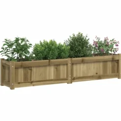 Discount Planteringslådor 2 st impregnerad furu Planteringsbänkar