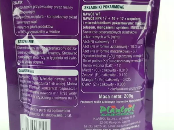 PLANTON L flerkomponentsgödsel för lavendel 200g Gödningsmedel