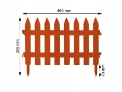 Plastgrästaket 3,2 m terrakotta
