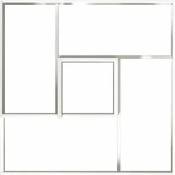 Online Plastkruka Rektangulär för Inomhusbruk | Färg: Vit | Storlek: 80x80x50 cm Krukor & Växtbehållare