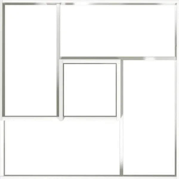 Online Plastkruka Rektangulär för Inomhusbruk | Färg: Vit | Storlek: 80x80x50 cm Krukor & Växtbehållare