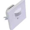 Plastrol Infraröd rörelsedetektor 500W/200W infälld IP20 räckvidd 9m CR-IR1/KP/Vit