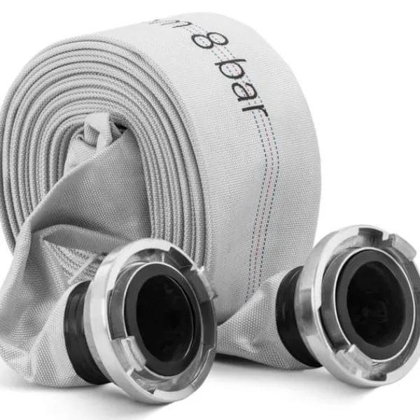 New Platt brandmansnätslang för vatten med storz-kontakt 3'' 76 mm 8-24 bar 20 m Brandsläckare