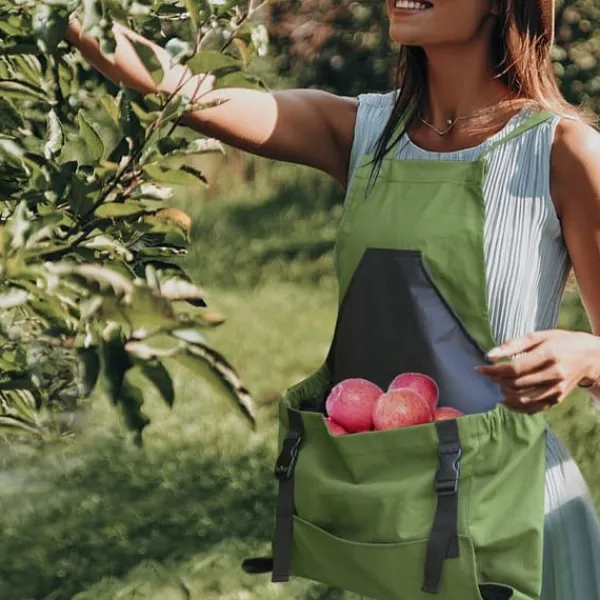 Clearance Plocka Frukt Förkläde fruktplockning Förvaring av frukt Trädgård Trädgårdsverktyg
