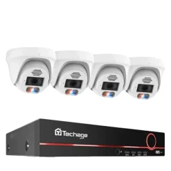 POE Säkerhetskamerasystem, 4K-upplösning, Ansiktsigenkänning, , 3T（户外运动）, 8CH 4pcs 8MP Cameras