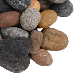 Sale Polerad småsten 10 kg - Dekorativ natursten för akvarier och trädgårdar | Färg: Blandade | Storlek: 5-8 cm Trädgårdsstenar & Klivstenar