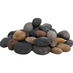 vidaXL Polerad småsten 25 kg blandade färger 5-8 cm