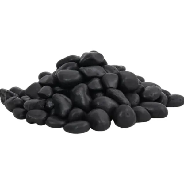 Online Polerad småsten 25 kg svart 2-5 cm Trädgårdsstenar & Klivstenar