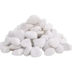 Online Polerad småsten 25 kg vit 2-5 cm Trädgårdsstenar & Klivstenar