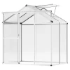 Best Polykarbonatväxthus 6x4 Ft, Utomhus Walk-in Växthus, För Trädgårdsanvändning Växthus