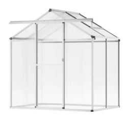 Best Polykarbonatväxthus 6x4 Ft, Utomhus Walk-in Växthus, För Trädgårdsanvändning Växthus