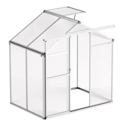 Best Polykarbonatväxthus 6x4 Ft, Utomhus Walk-in Växthus, För Trädgårdsanvändning Växthus