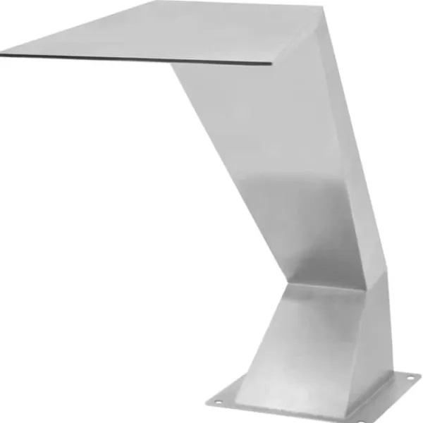 Poolfontän i rostfritt stål - Dekorativ poolaccessoar | Färg: Silver | Storlek: 64x30x52 cm