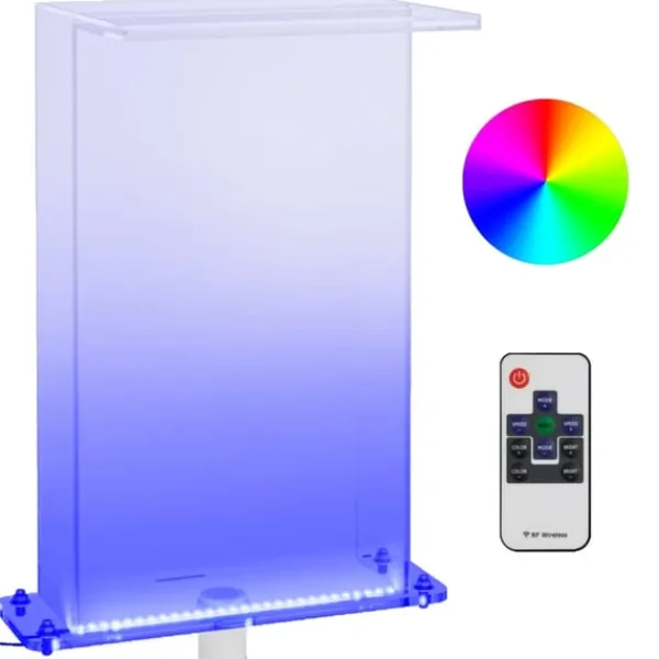 Discount Poolfontän med RGB LED akryl 51 cm Fontäner & Dammar