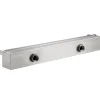 Clearance Poolfontän, Vattenfall med LED-ljusramp, 60x11.5x8 cm, Silver, Rostfritt stål Fontäner & Dammar