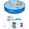 Bestway Poolpaket - 6-delat - Steel Pro Rund 366x76 cm