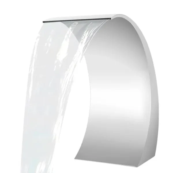 Best Poolvattenfall - Vattenfallblad - Metall - Kaskadeffekt - För Swimmingpool - Silver Fontäner & Dammar