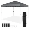 Hot Pop Up Canopy Partytält 10x10 fot med bärväska för camping, mörkgrått och lätt att transportera. Tält & Lusthus