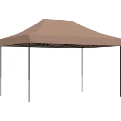 Discount Pop-Up hopfällbart partytält 410x279x315 cm | Färg: Brun | För utomhusevent och fester Tält & Lusthus