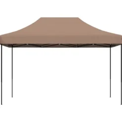 Discount Pop-Up hopfällbart partytält 410x279x315 cm | Färg: Brun | För utomhusevent och fester Tält & Lusthus