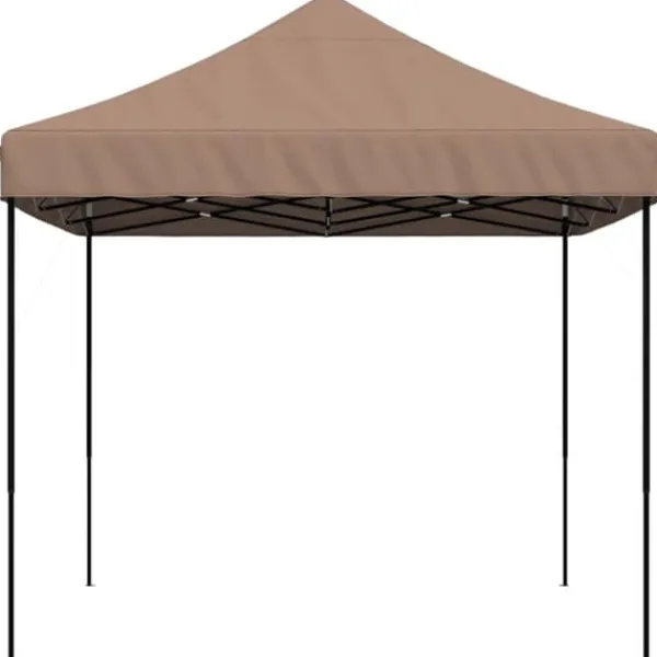 Discount Pop-Up hopfällbart partytält 410x279x315 cm | Färg: Brun | För utomhusevent och fester Tält & Lusthus