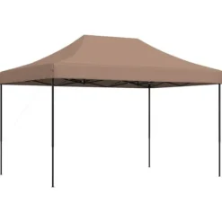 Discount Pop-Up hopfällbart partytält 410x279x315 cm | Färg: Brun | För utomhusevent och fester Tält & Lusthus