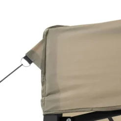 Outlet Pop-Up hopfällbart partytält med 3 sidoväggar - Utomhustält | Färg: Taupe | Storlek: Standard Tält & Lusthus